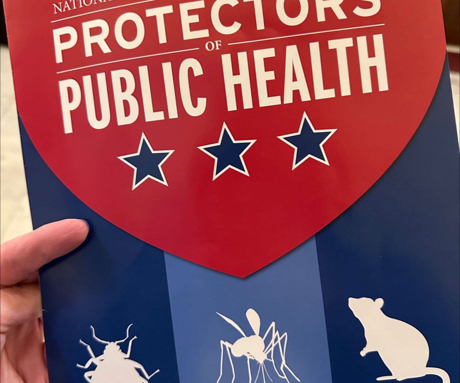 Close up of NPMA folder